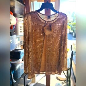 Gold Sequin Women's Top 42-5